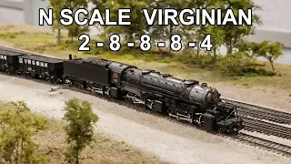 N Scale Virginian 2-8-8-8-4 Triplex