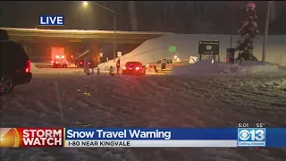 I-80 Snow Travel Warning