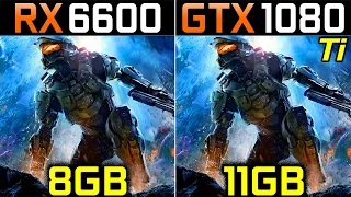 RX 6600 Vs. GTX 1080 Ti | 1080p and 1440p | New Games Benchmarks