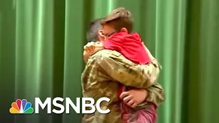 Surprise Homecoming Reunites Sixth-Grader And His Soldier Brother | The 11th Hour | MSNBC