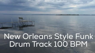 New Orleans Style Funk Drum Track 100 BPM