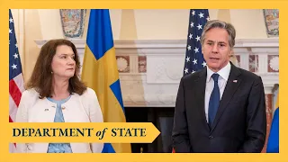 Secretary Blinken meets with Swedish Foreign Minister Ann Linde