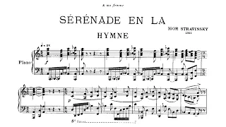 Igor Stravinsky - Serenade in A (Audio + Score)