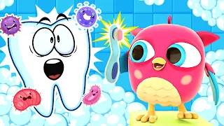 The This Is The Way You Brush Your Teeth song for kids. Nursery rhymes for babies.