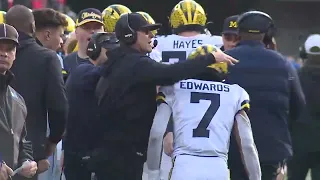 Donovan Edwards had two touchdowns and amassed 216 rushing yards in Michigan's win over Ohio State