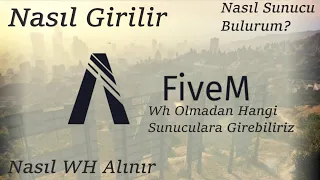 Fivem Sunuculara Nasıl Girilir / Server Bulma / NonWH ve Whitelist Arasında Ne Fark Var? #fivem #gta