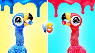 COMIENDO COMIDA DE UN SOLO COLOR DURANTE 24 HORAS | DESAFÍO DE ALIMENTOS ROJO VS AZUL por Gotcha! Go