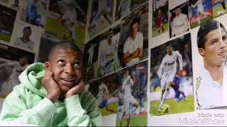 Kylian Mbappe covered his bedroom walls in pictures of Cristiano Ronaldo as a 14-year-old