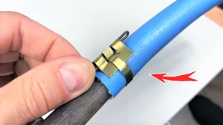 How to make a hose clamp from a can!