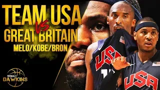Melo, LeBron, Kobe, D-Will x 2012 Team USA DESTROY Great Britain | SQUADawkins