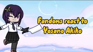 Fandoms react to each other yosano akiko |bungo stray dogs|