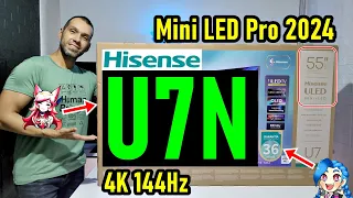 HISENSE U7N Mini LED PRO: UNBOXING Y REVIEW COMPLETA / 144Hz / HDMI 2.1 / DOLBY VISION / Google TV