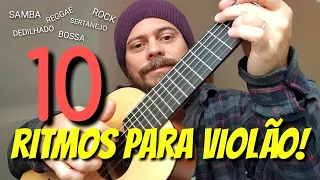 10 RITMOS PARA VIOLÃO! | Batidas e Dedilhados