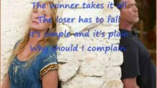 mamma mia lyrics: the winner takes it all