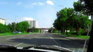 Trabant 601 through the streets of former East Berlin