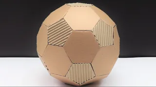 Diy | How To Make Football Ball From Cardboard At Home