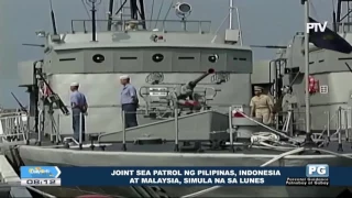 Joint sea patrol ng Pilipinas, Indonesia, at Malaysia, simula na sa Lunes