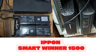 Интерактивный ИБП IPPON Smart Winner 1500 / замена аккумуляторов, мини обзор