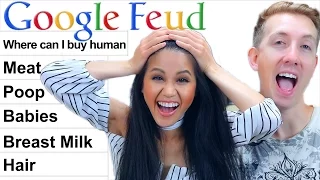 GOOGLE FEUD Challenge w/ my GIRLFRIEND (Vy Qwaint)