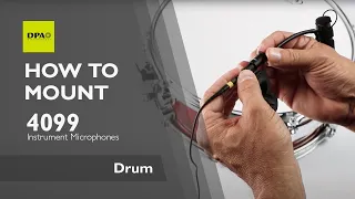 How to mount the DPA 4099 Instrument Mic on a drum with a DPA Clip