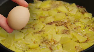 Do you have Potatoes? Make this Classic Spanish Omelette with ONLY 3 ingredients!