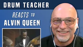 Drum Teacher Reacts to Alvin Queen - Drum Solo