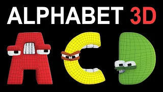 Alphabet Lore 3D (A-F) | Part 1