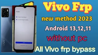 Vivo y15s frp bypass without pc|| X60 frp bypass || All Vivo frp bypass Android 13,12 ||