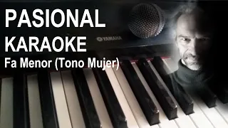 PASIONAL (Tango) KARAOKE - Tono MUJER en Piano con Letra - Para cantar en el BAR