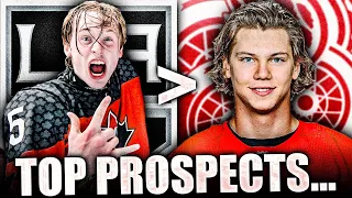 KINGS & RED WINGS NEWS: Brandt Clarke Ranked BETTER Than Moritz Seider? Top Prospects NHL 2021 Today