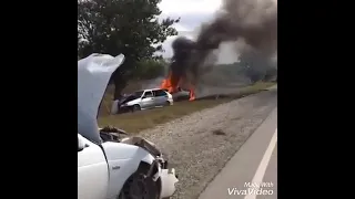 Авария на свадьбе Чеченская Республика