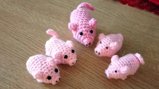 Glücksschweinchen häkeln...pig crochet