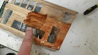 Mercedes W124 ahşap restorasyonu polyesterleme ve renklendirme ön bilgi part 3 Car wood restoration