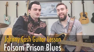 Johnny Cash "Folsom Prison Blues" | Rhythm & Guitar Solo Lesson | Feat. Skip Robinson