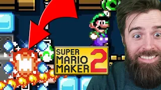 Can I Cheese One of the Most VILE Troll Levels of Our Time? [SUPER MARIO MAKER 2]