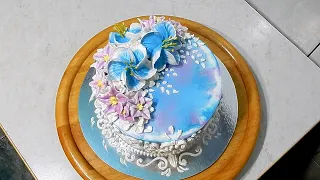 УКРАШЕНИЕ ТОРТА КРЕМОМ в стиле БАРОККО  от SWEET BEAUTY СЛАДКАЯ КРАСОТА. Cake Decoration