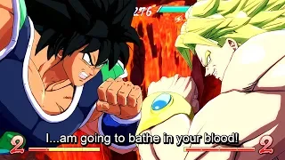 Dragon Ball FighterZ DLC - DBS Broly VS DBZ Broly ENGLISH Dialogue Gameplay