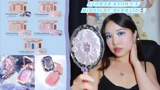 Flower Knows Moonlight Mermaid Palettes + Blush Review 🧜🏻‍♀️