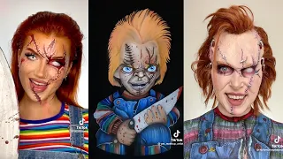 Hi, I'm Chucky wanna play? | HALLOWEEN MAKEUP COMPILATION