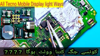 All Tecno Mobile display light ways