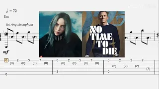 Billie Eilish - No Time To Die ~ Guitar Tab Detail