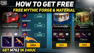 How to Get Free Materials & Mythic Forge Crystals in Pubg | Pubg Growth Pack Event Trick | PUBGM