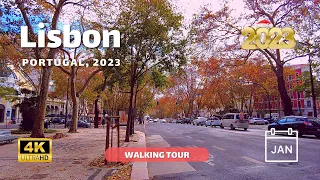 🇵🇹 Lisboa, Day Walking Tour – 4K with Captions – January 2023