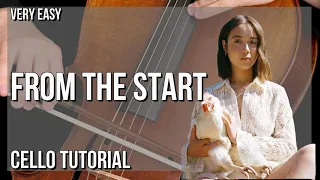 SUPER EASY: How to play From the Start  by Laufey on Cello (Tutorial)