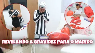 REVELANDO A GRAVIDEZ 🌈 SURPRESA PARA O MARIDO - PAPAI NOVAMENTE *Emocionante*| Dani Mendes