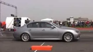 Mercedes CLS Vs BMW E60 530D Drag Race HD