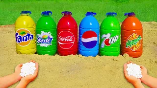 Experiment: Coca Cola, Fanta, Pepsi, Mirinda, 7Up, Sprite vs Mentos