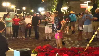 Liberace dancing at Disney Springs 2015