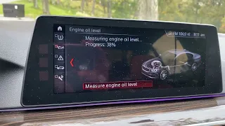 2018 BMW 540d - Checking oil electronically