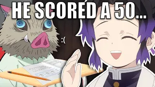 inosuke takes an iq test